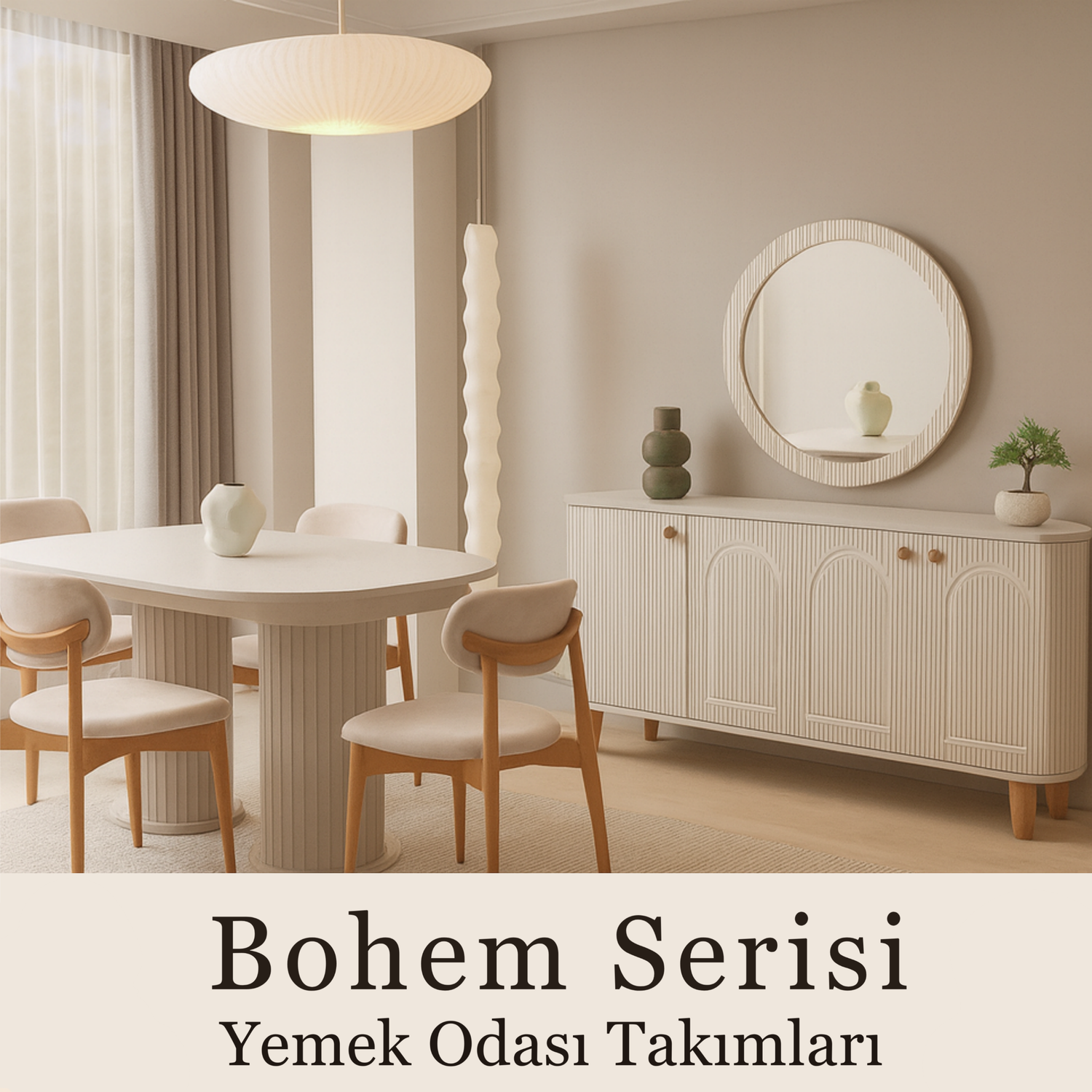 Bohem Serisi Yemek Odası Takımları